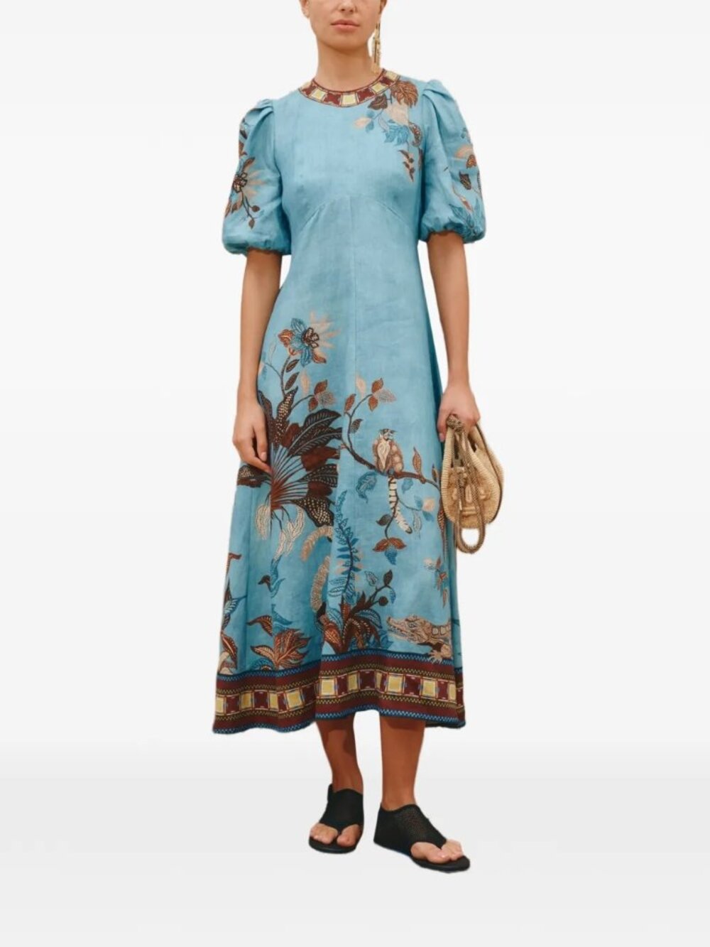 Alemais Georgie Midi Dress Size AU12/ US8 NWOT - Picture 2 of 9